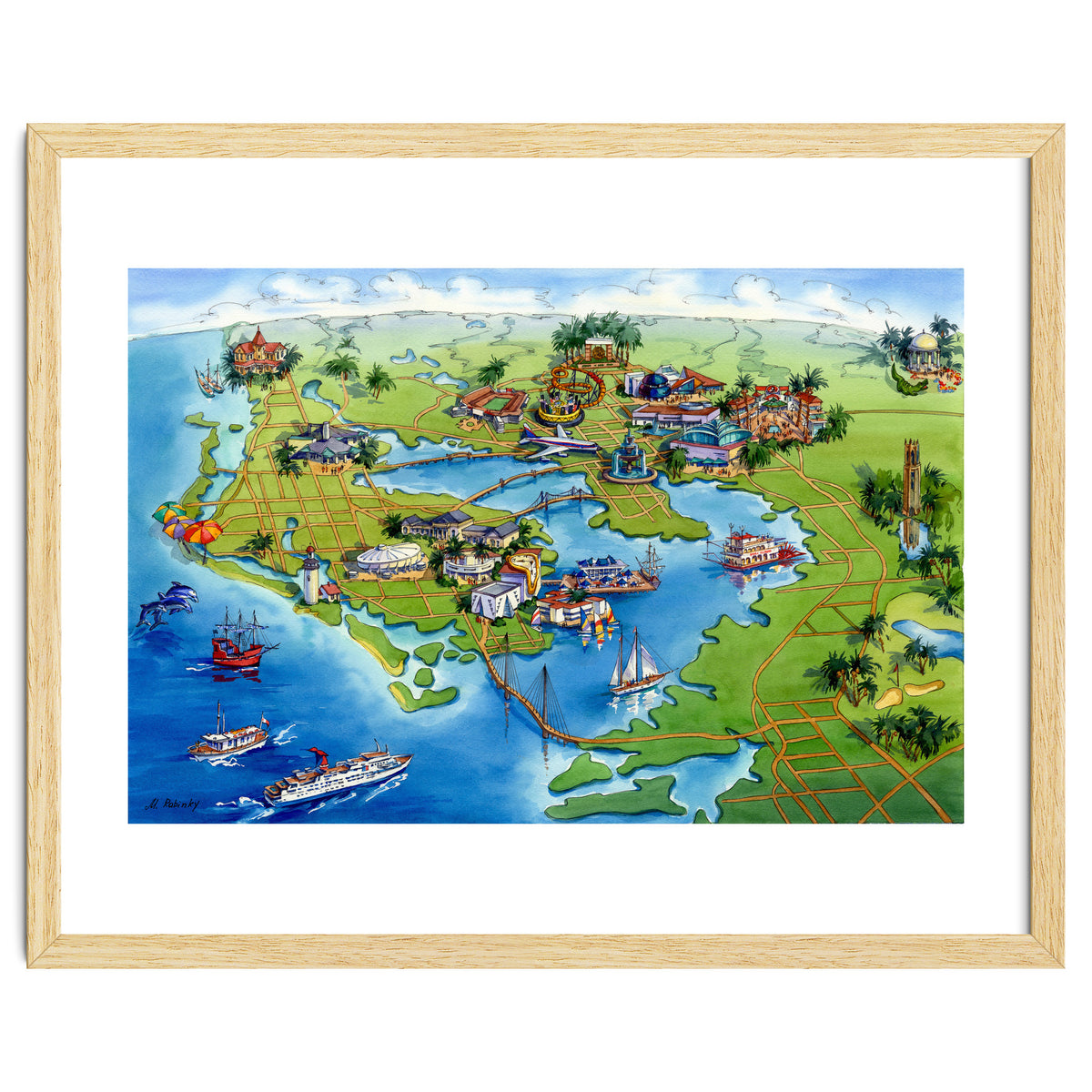 Tampa Bay Illustrated Map