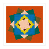 Kilim Floral Orange (Print Only) thumbnail