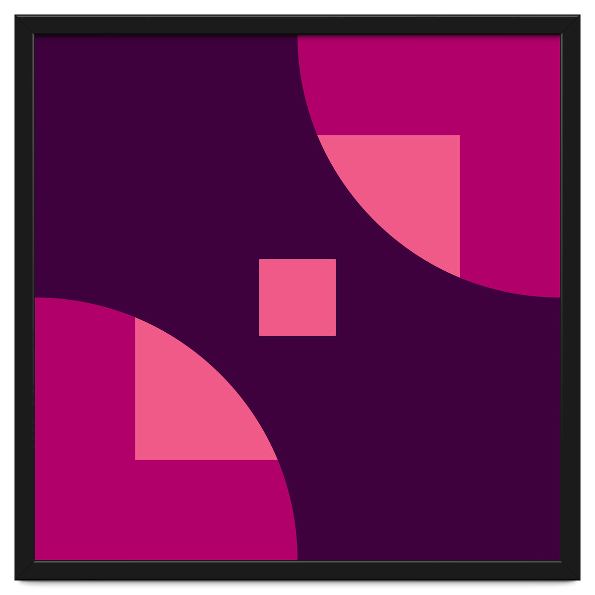 Geometric Shapes No. 1 - purple & pink squares