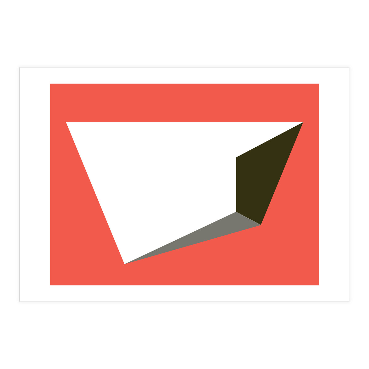 Geometric Shapes No. 81 - pink, grey, black & white (Print Only)