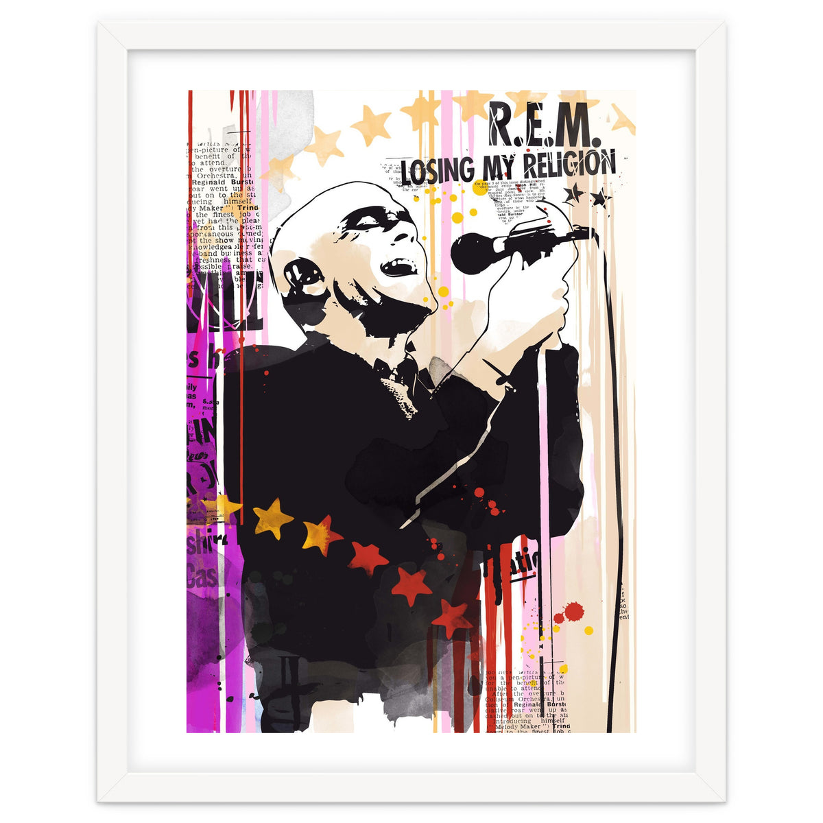 Michael Stipe pop art poster