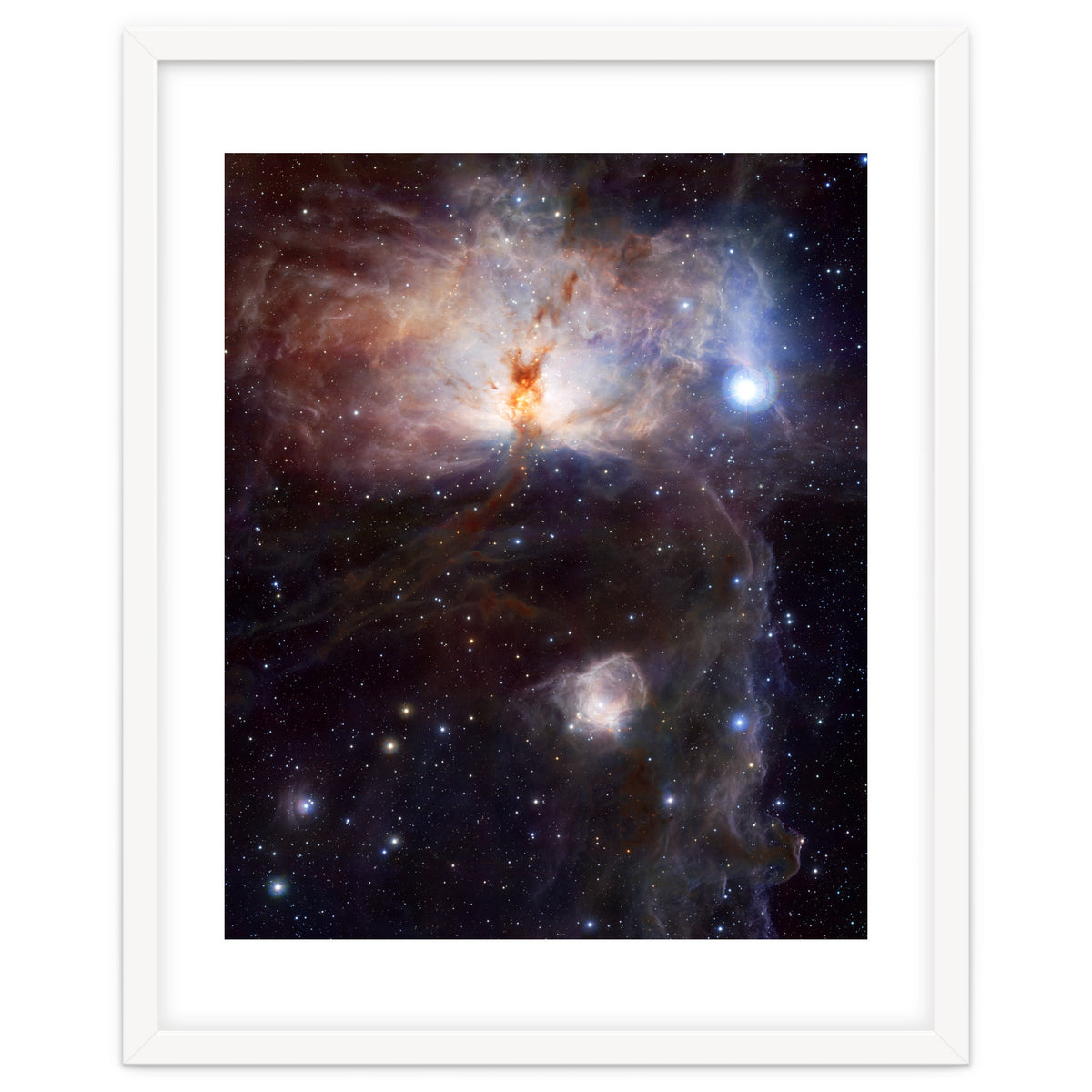 The Hidden Fires of the Flame Nebula