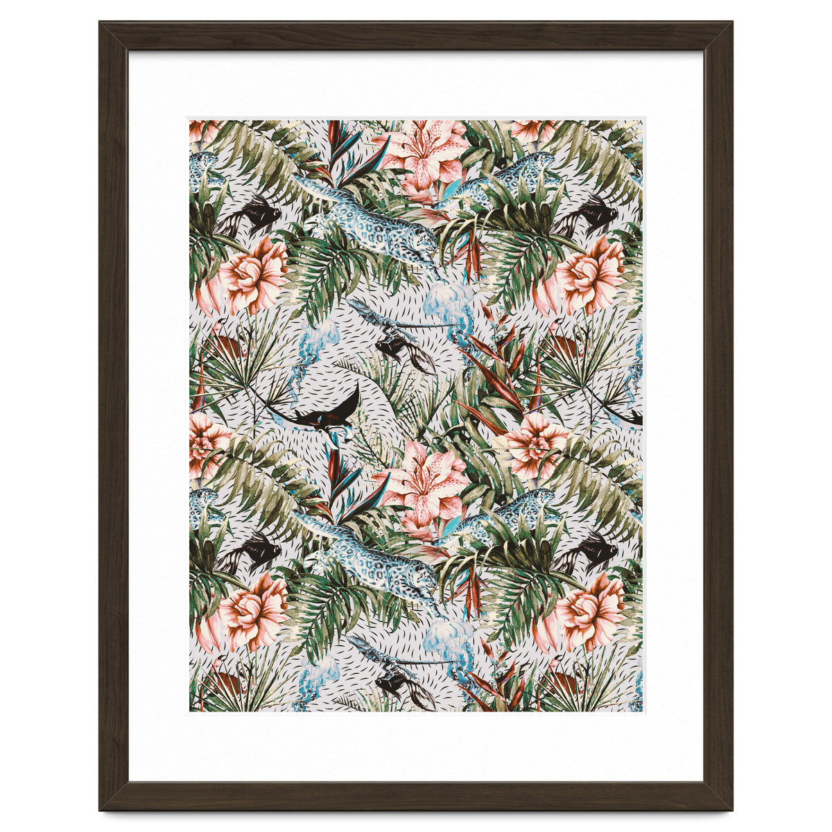 Paradisiacal flora and fauna