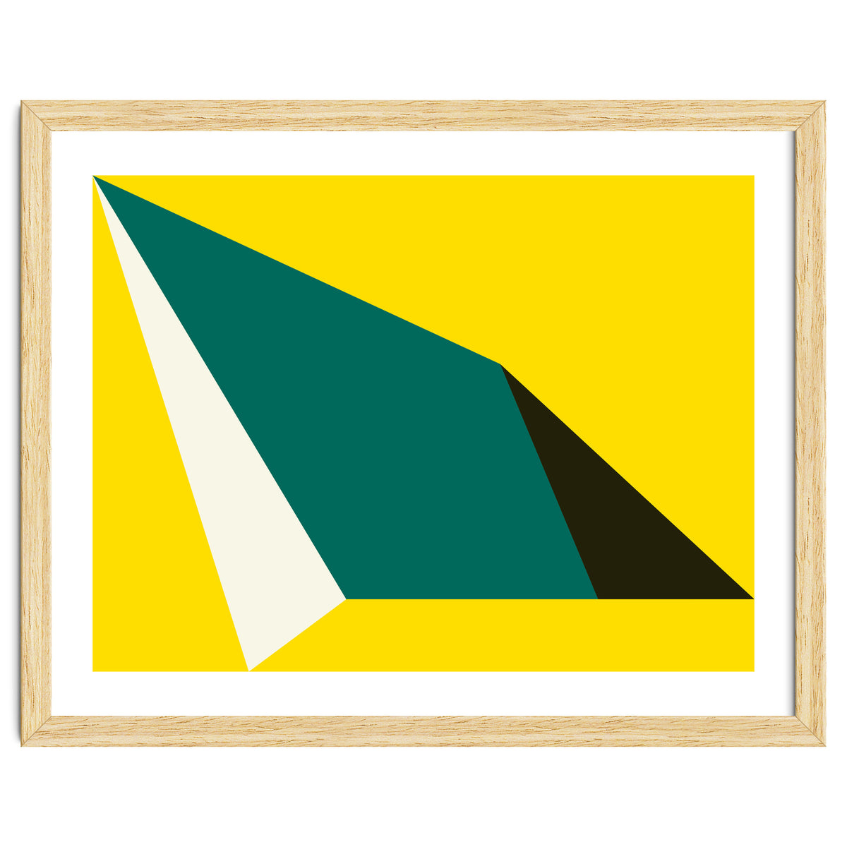 Geometric Shapes No. 74 - yellow, green & black