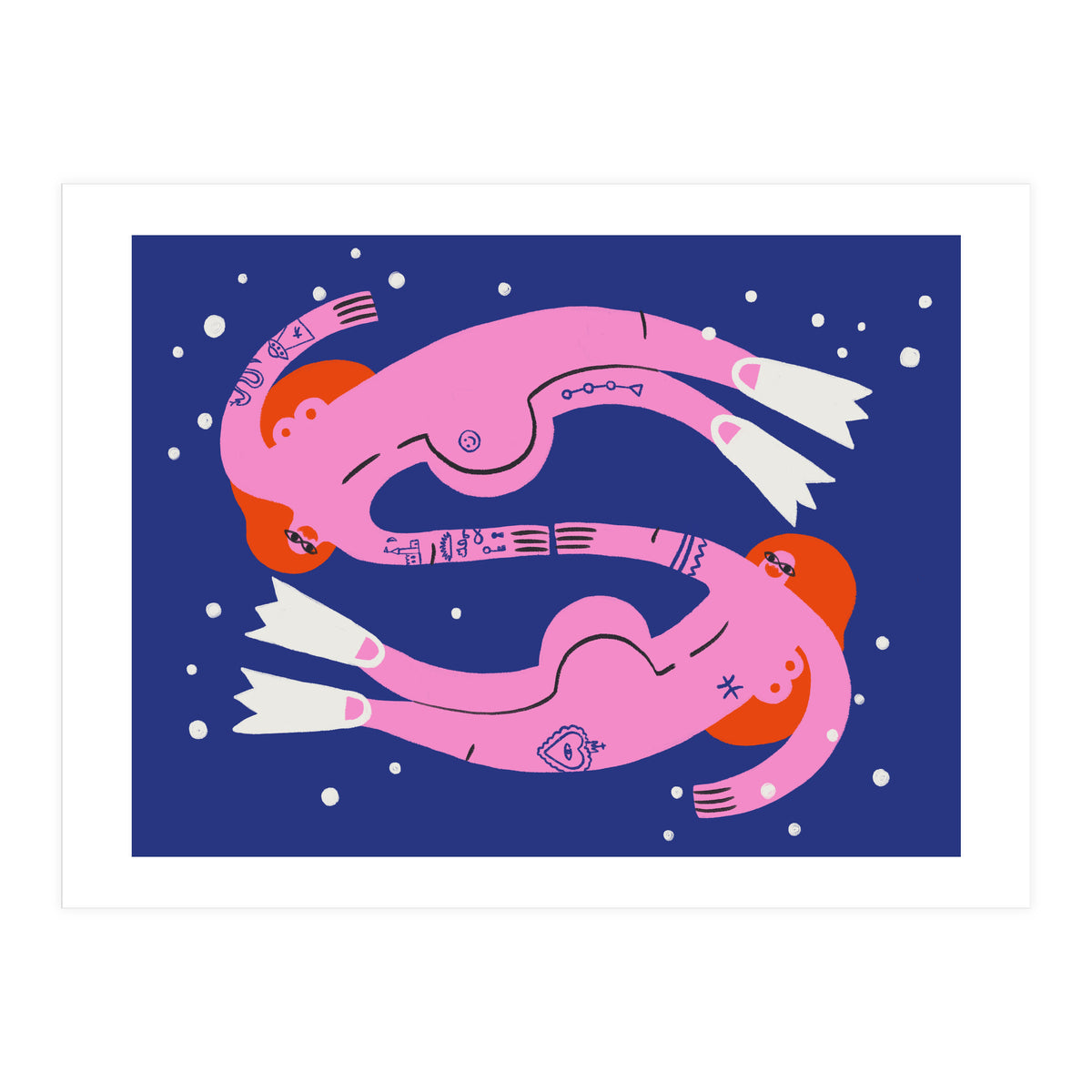 Swirling In The Deep Pisces (Print Only)