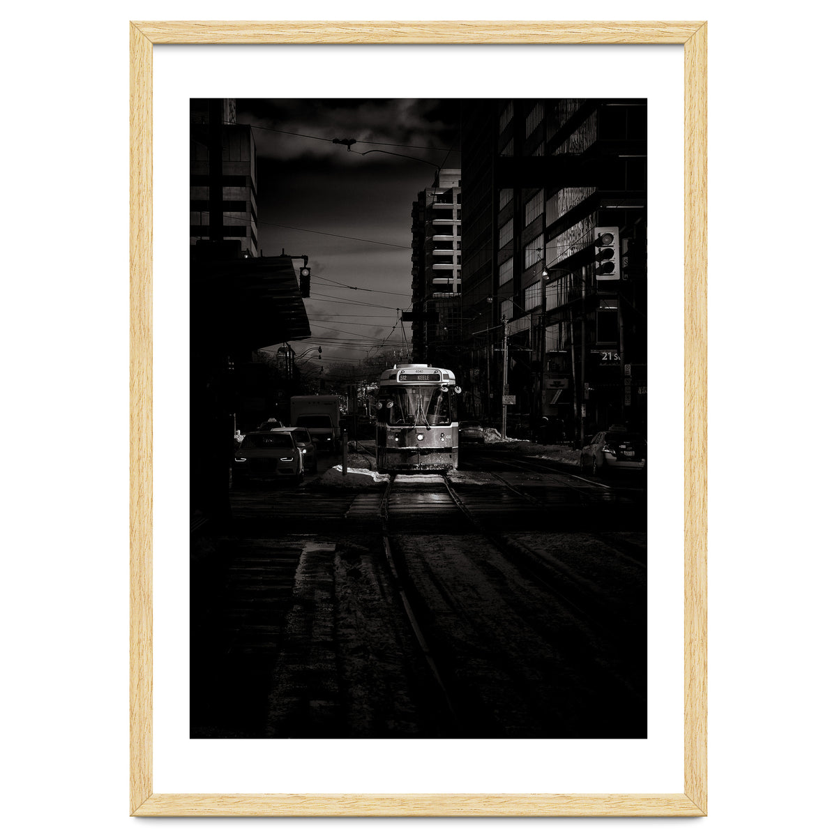 The 512 St. Clair Streetcar Toronto Canada Toned Version