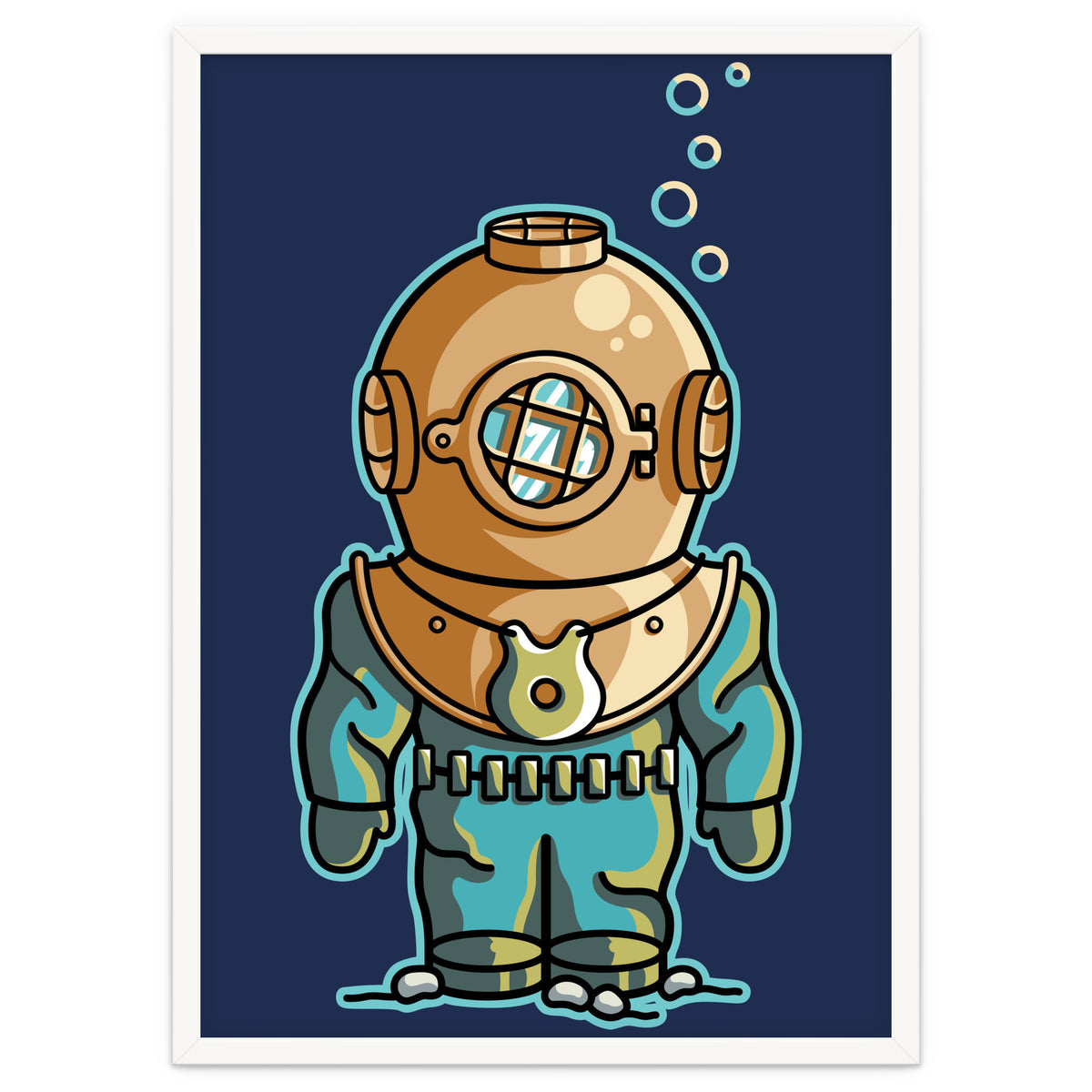 Cute Deep Sea Diver