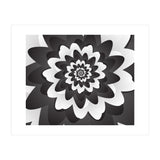 Mono Chrome Flower Spiral Pattern (Print Only) thumbnail