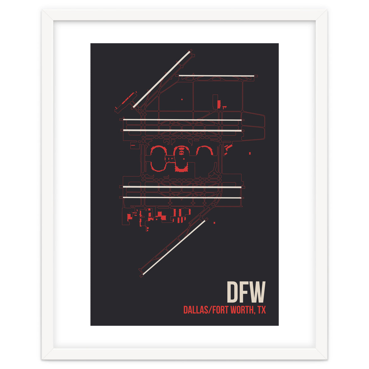 Dallas/Fort Worth Airport Layout