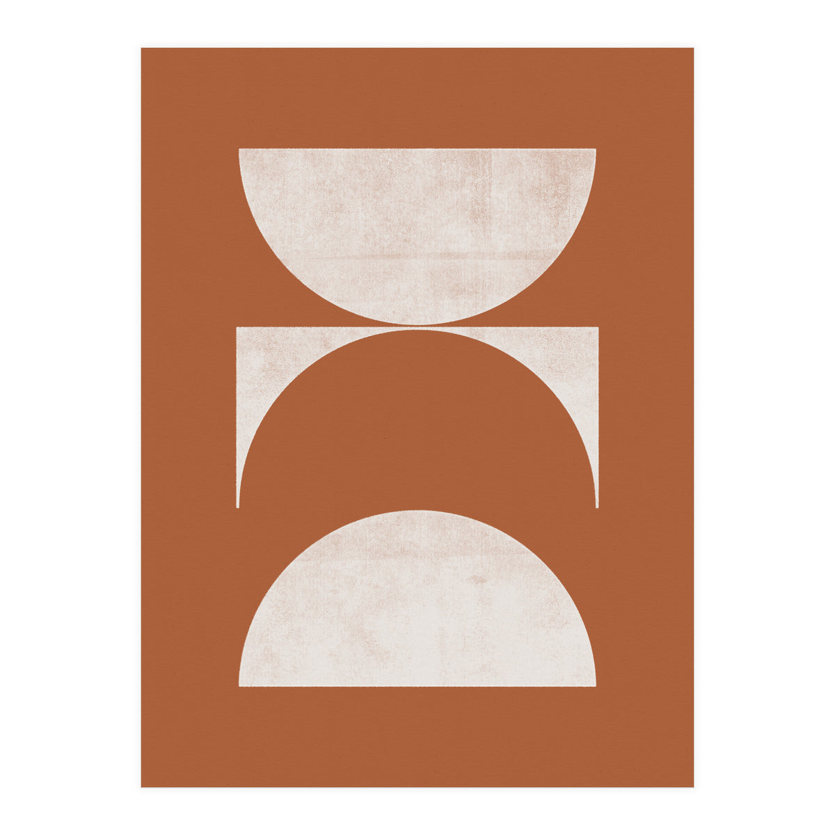 Mid-Century Modern No.21 - Woodblock Print (Print Only)