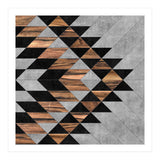 Urban Tribal Pattern No.10 - Concrete and Wood (Print Only) thumbnail