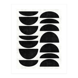 Mid-Century Modern Pattern No.9 - Black and White Concrete (Print Only) thumbnail