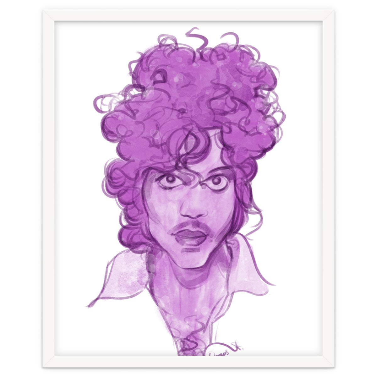 Prince Watercolor illustration