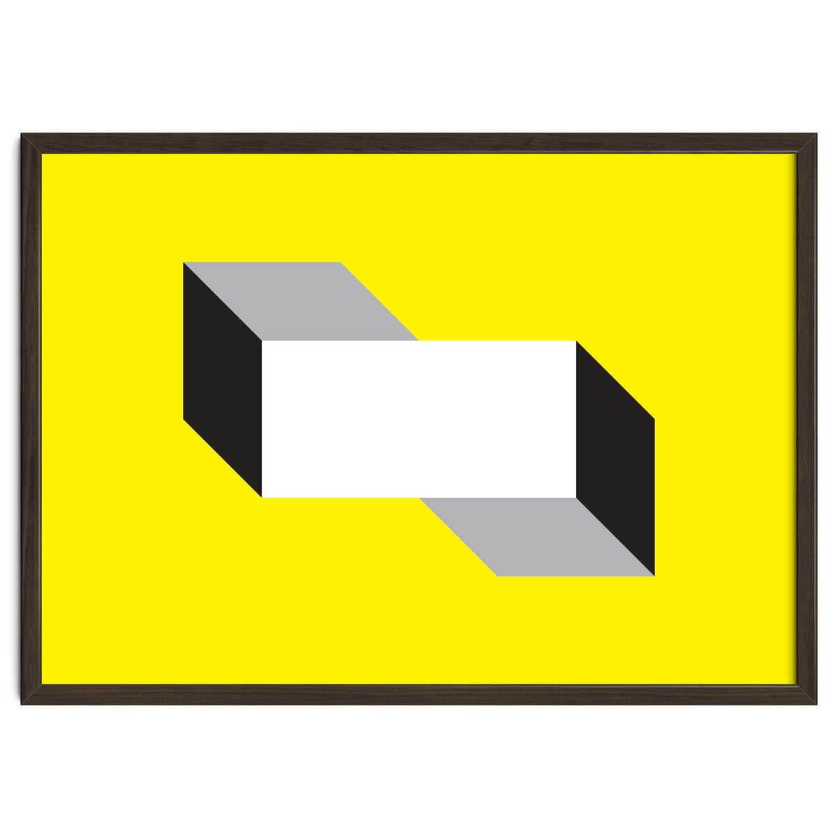 Geometric Shapes No. 50 - yellow, black & grey