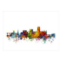 Durham England Skyline Cityscape (Print Only)