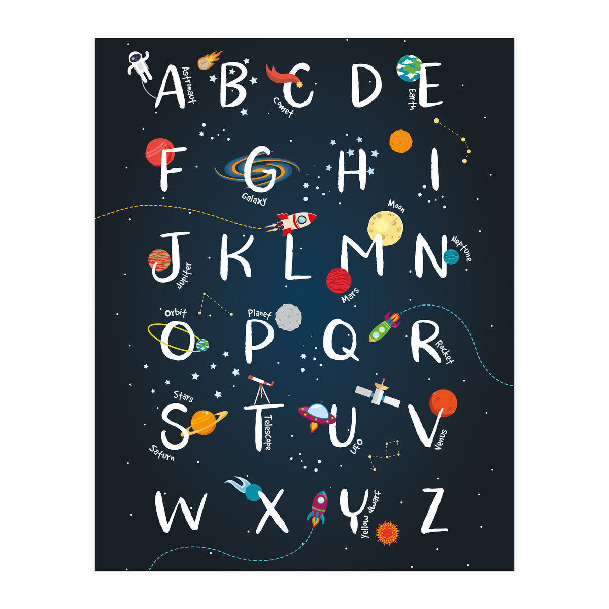 Space Alphabet (Print Only)