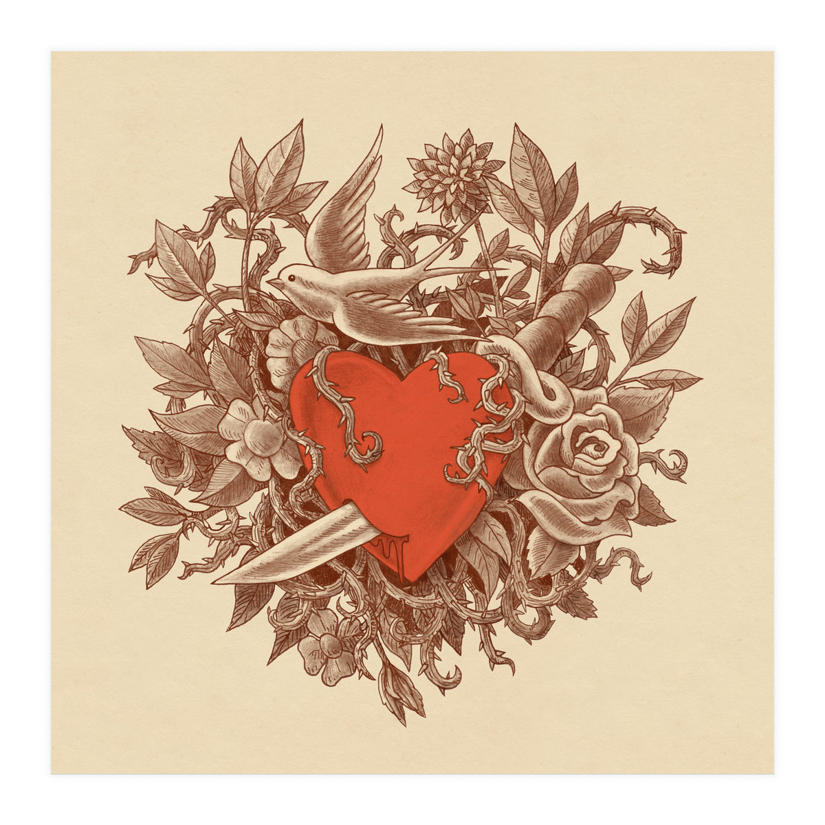 Heart Of Thorns (Print Only)