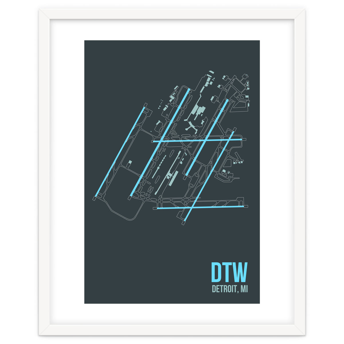 Detroit Airport Layout
