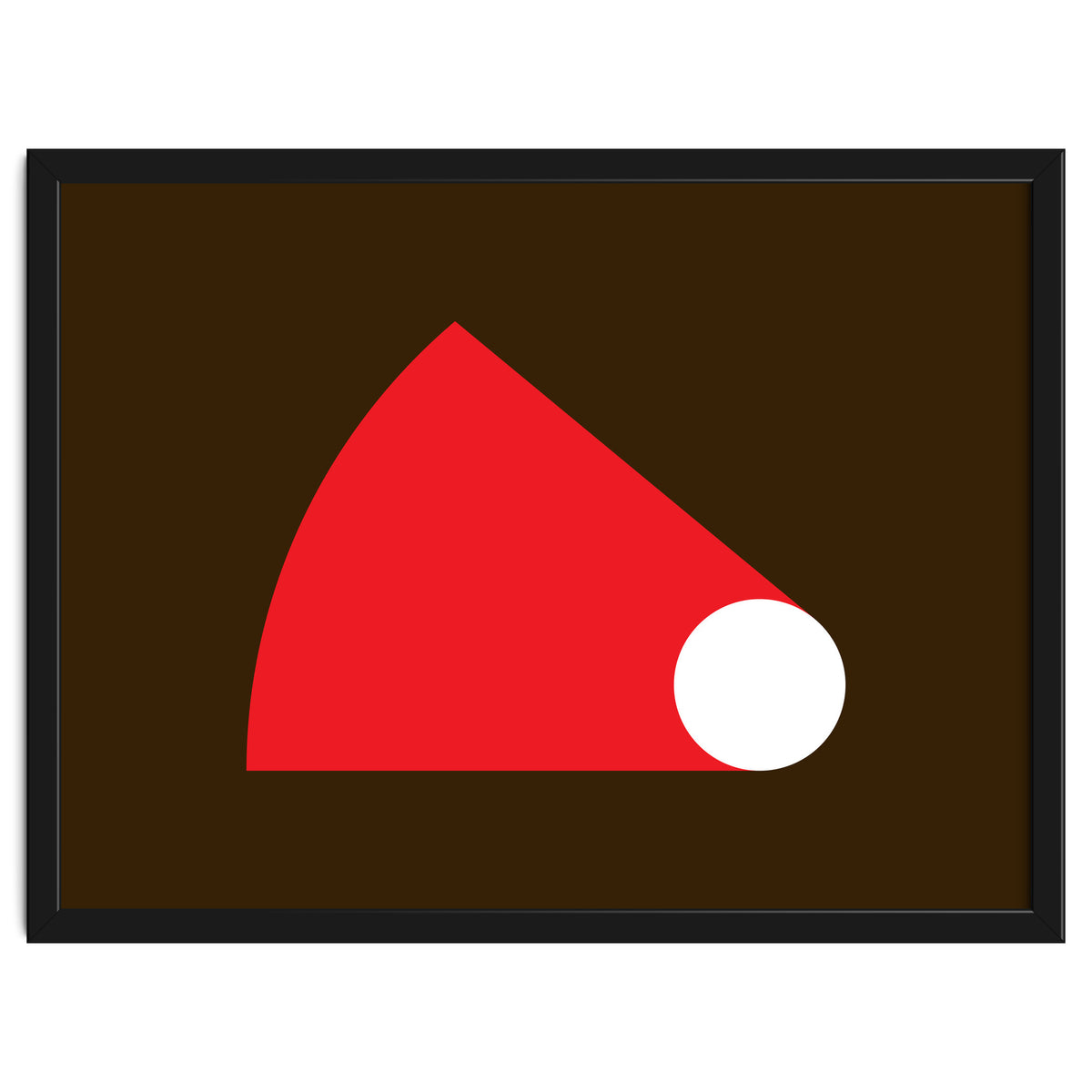 Geometric Shapes No. 51 - red & brown