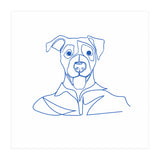 One Line Art Dog  (Print Only) thumbnail