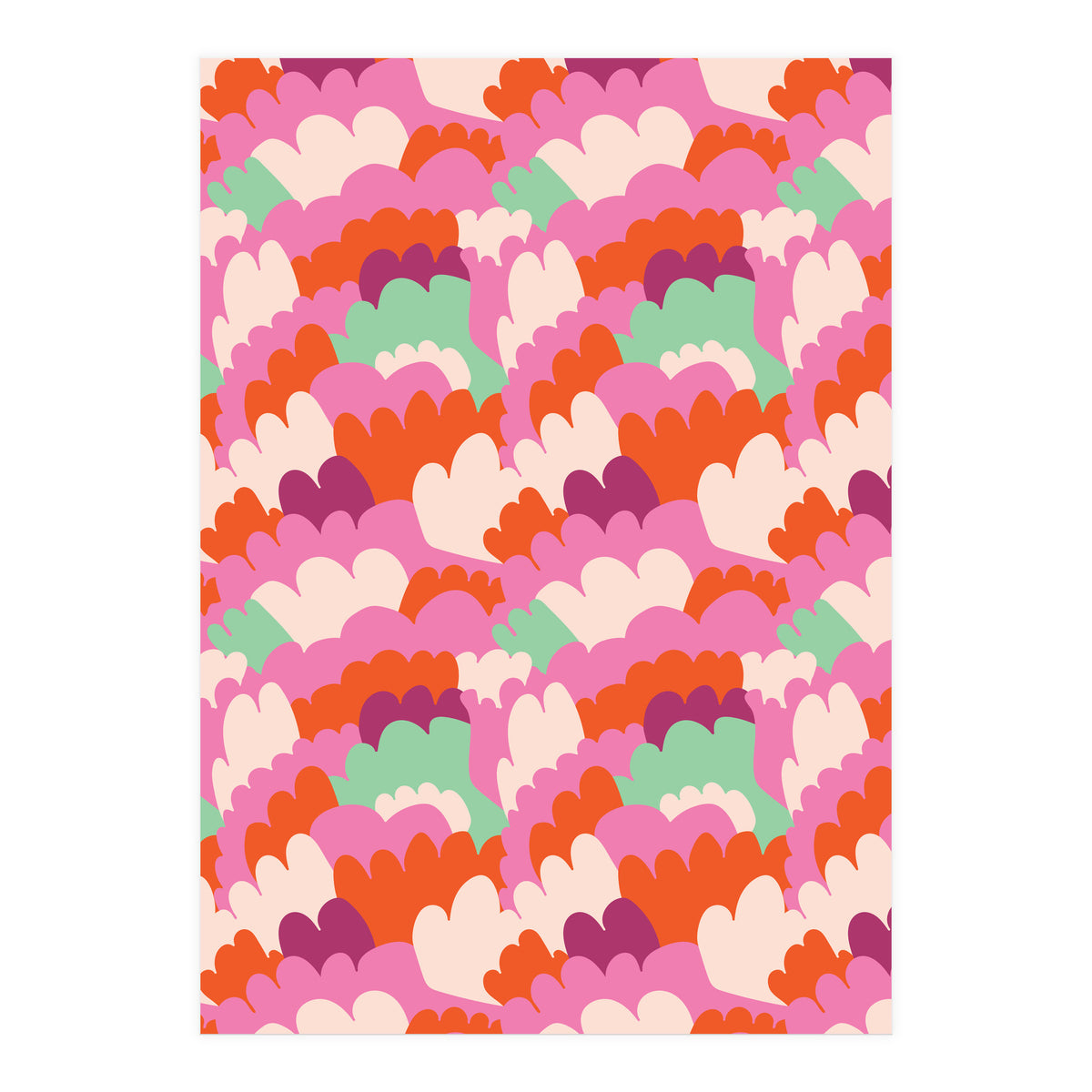 Cute Rainbow Abstract Pattern (Print Only)
