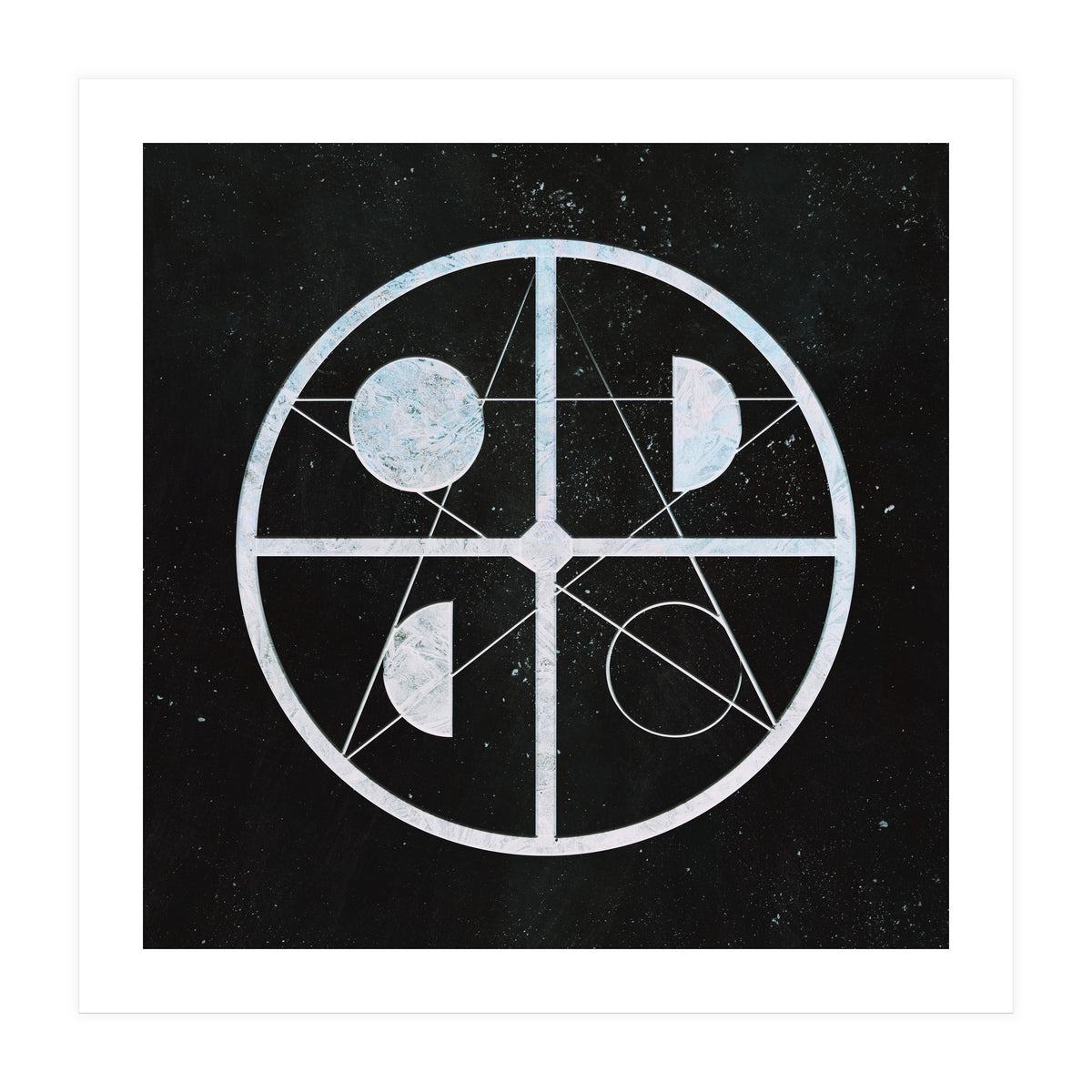Pentagram moon phases (Print Only)