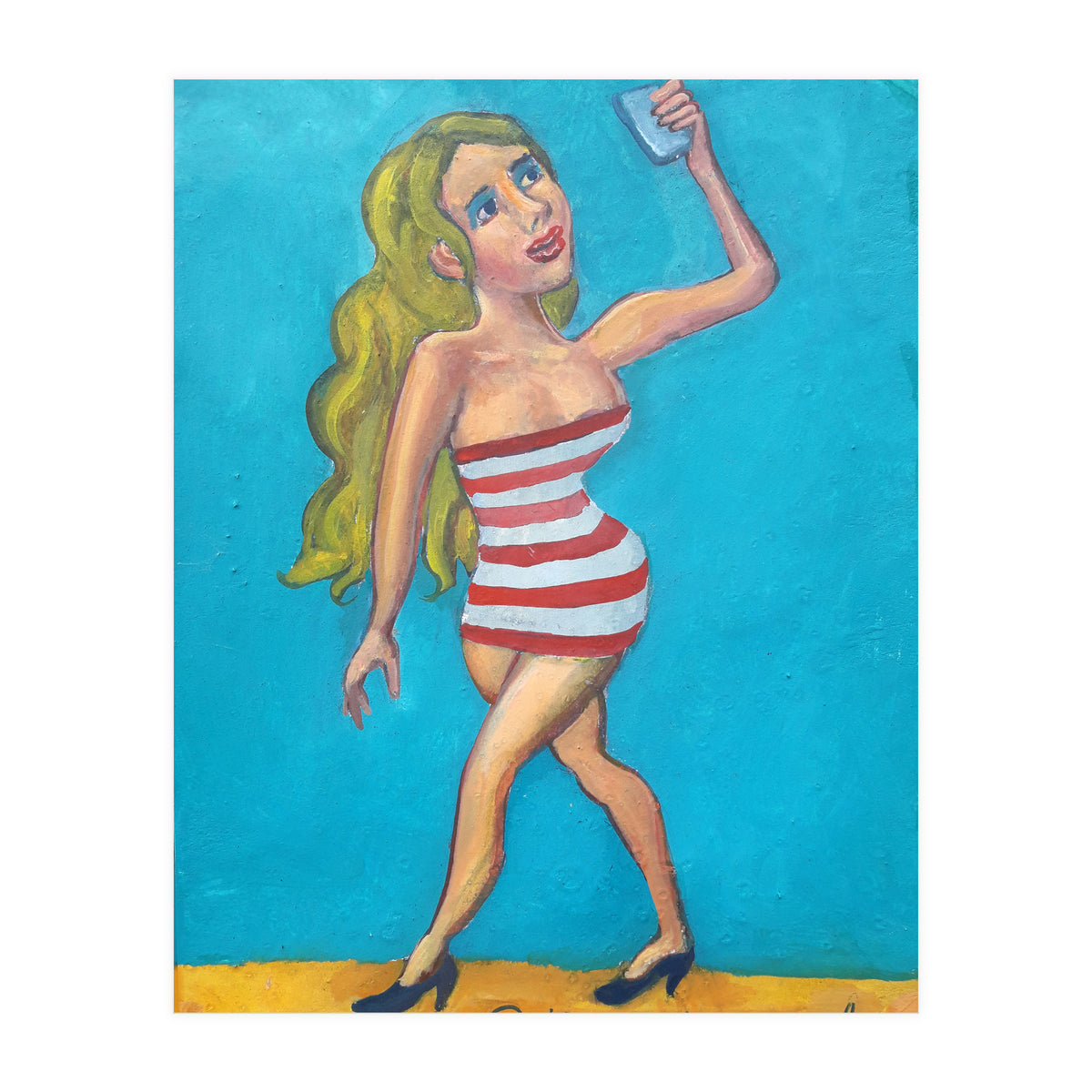 Chica Selfie (Print Only)