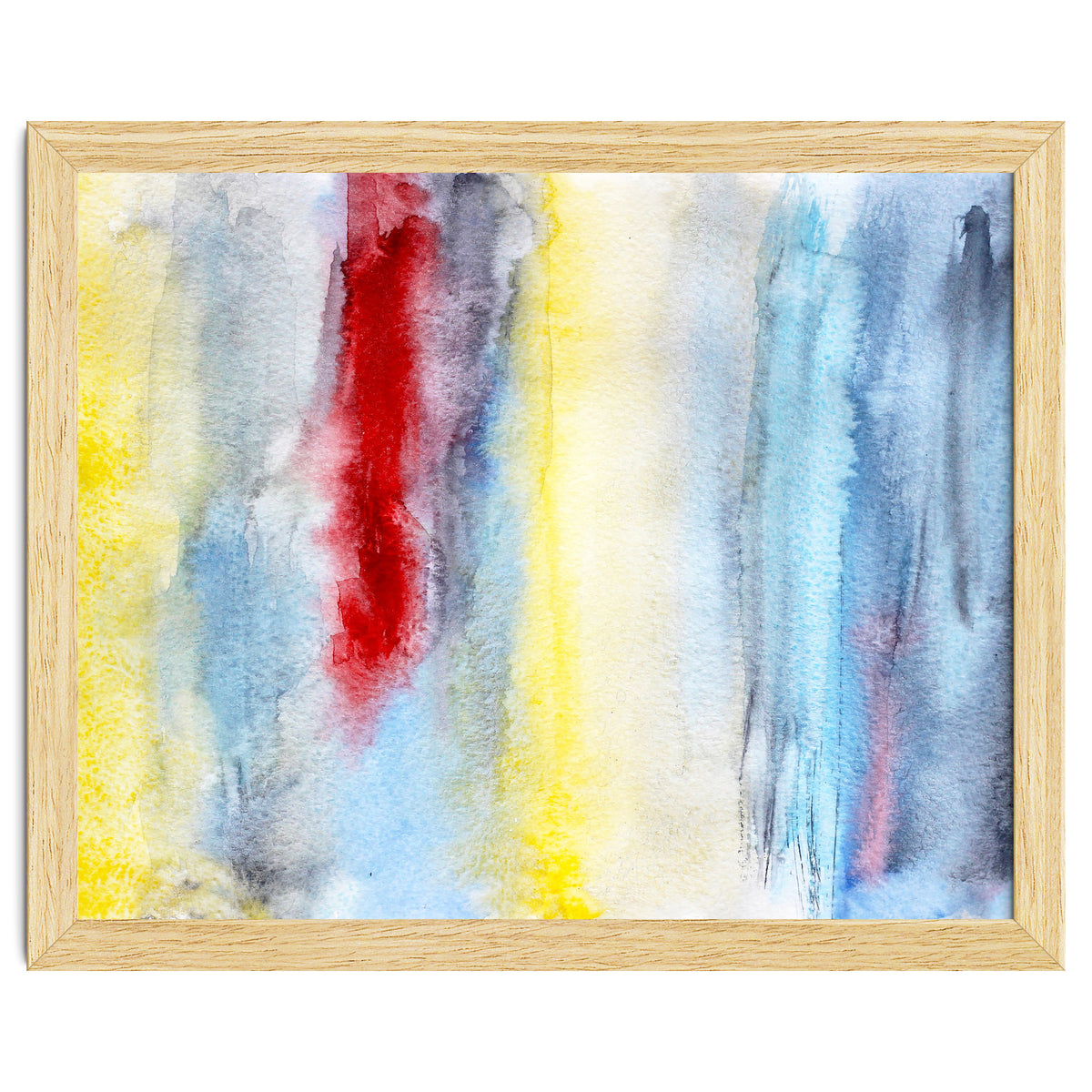 Touch of red || abstract watercolor