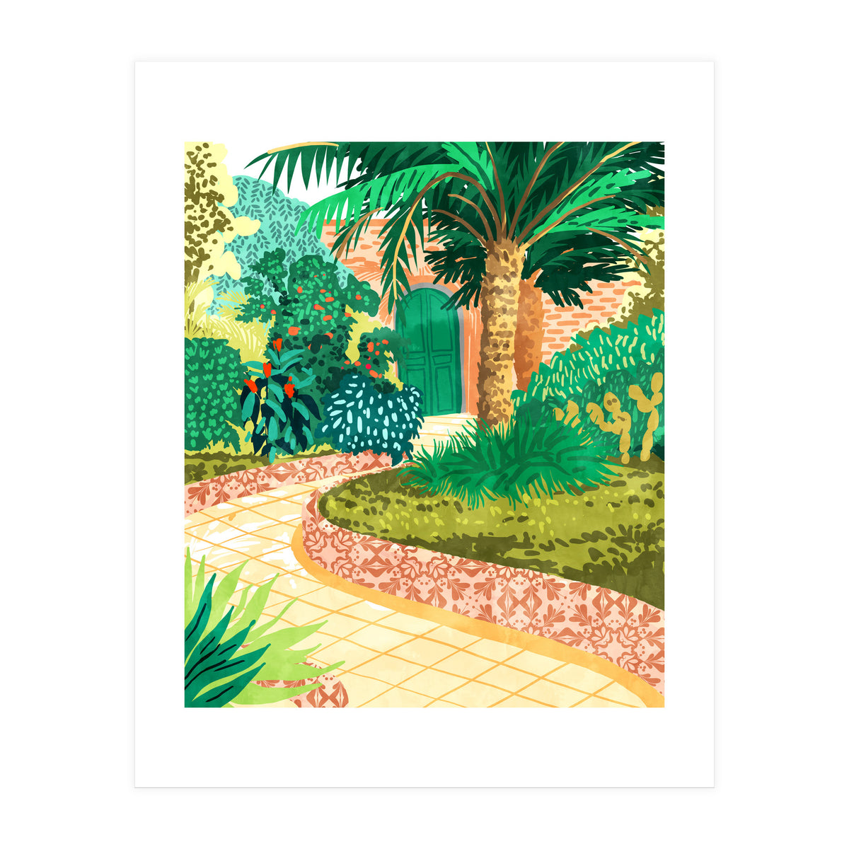 The House With The Green Door (Print Only)