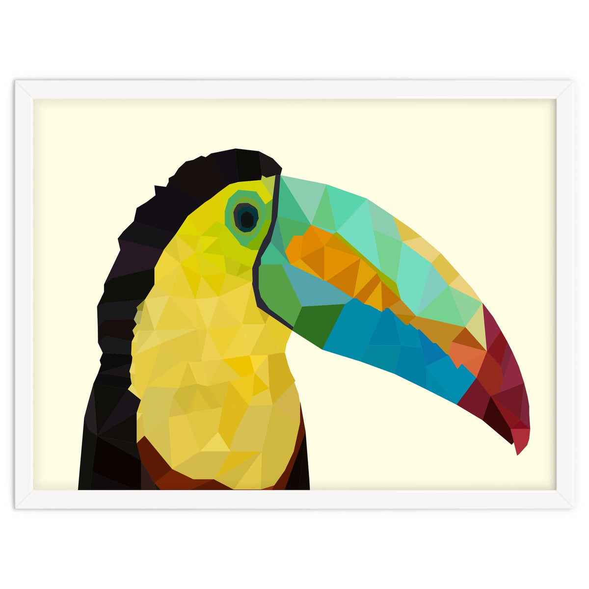 Toucan Bird Low Poly Art