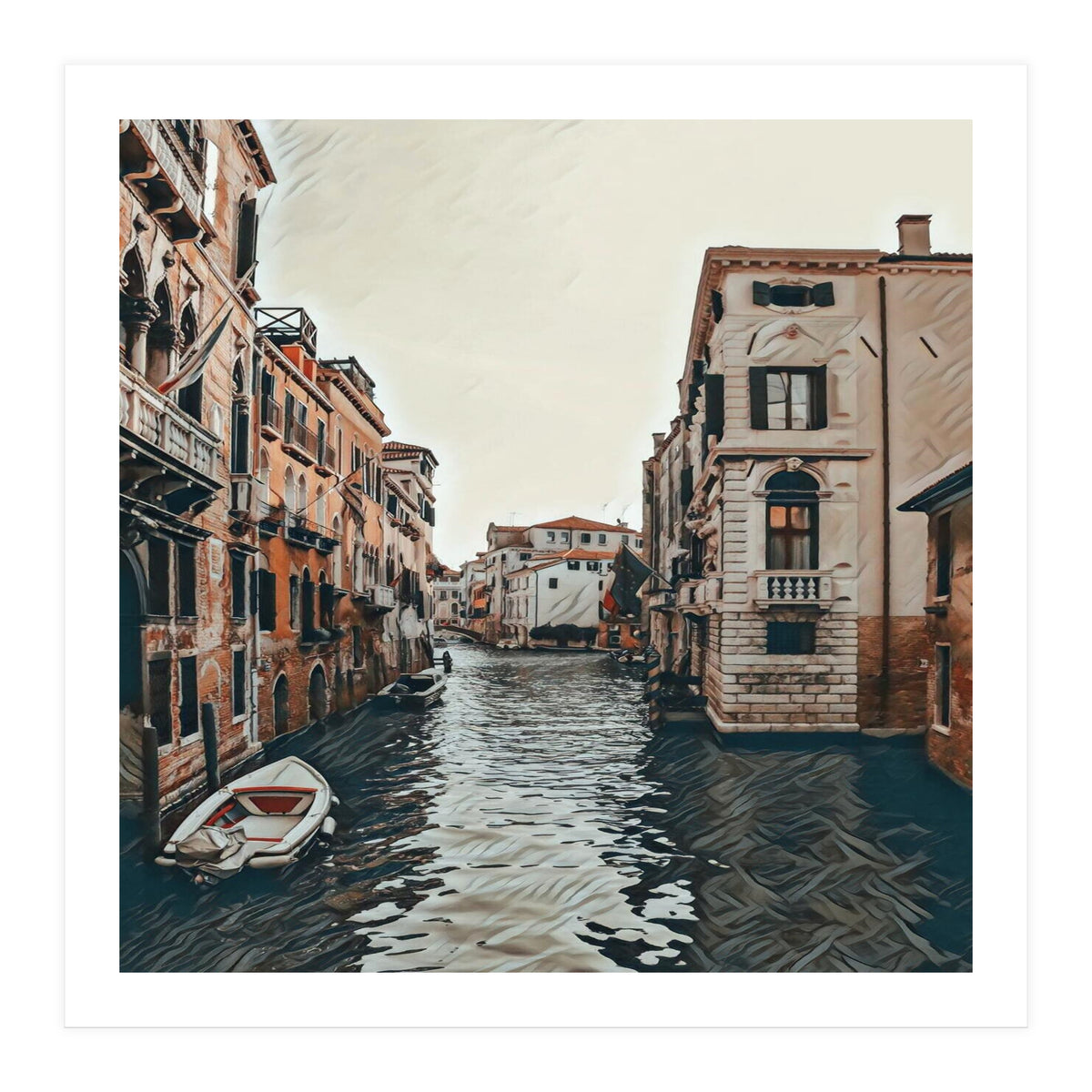 Water Way In Venice (Print Only)