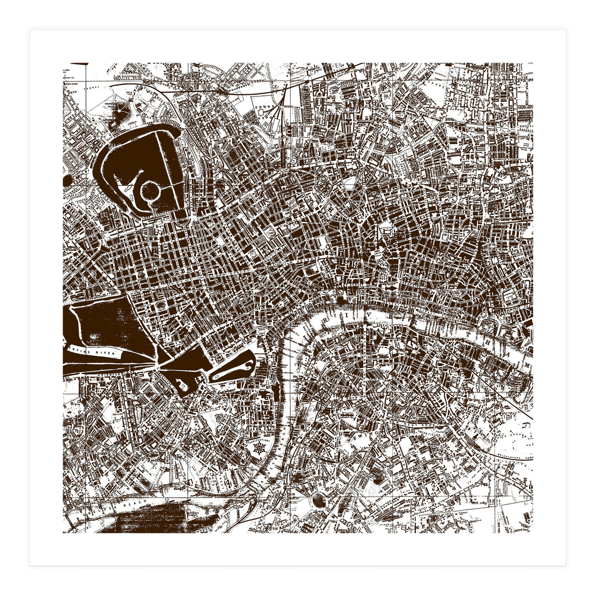 Old Town Map  (Print Only)