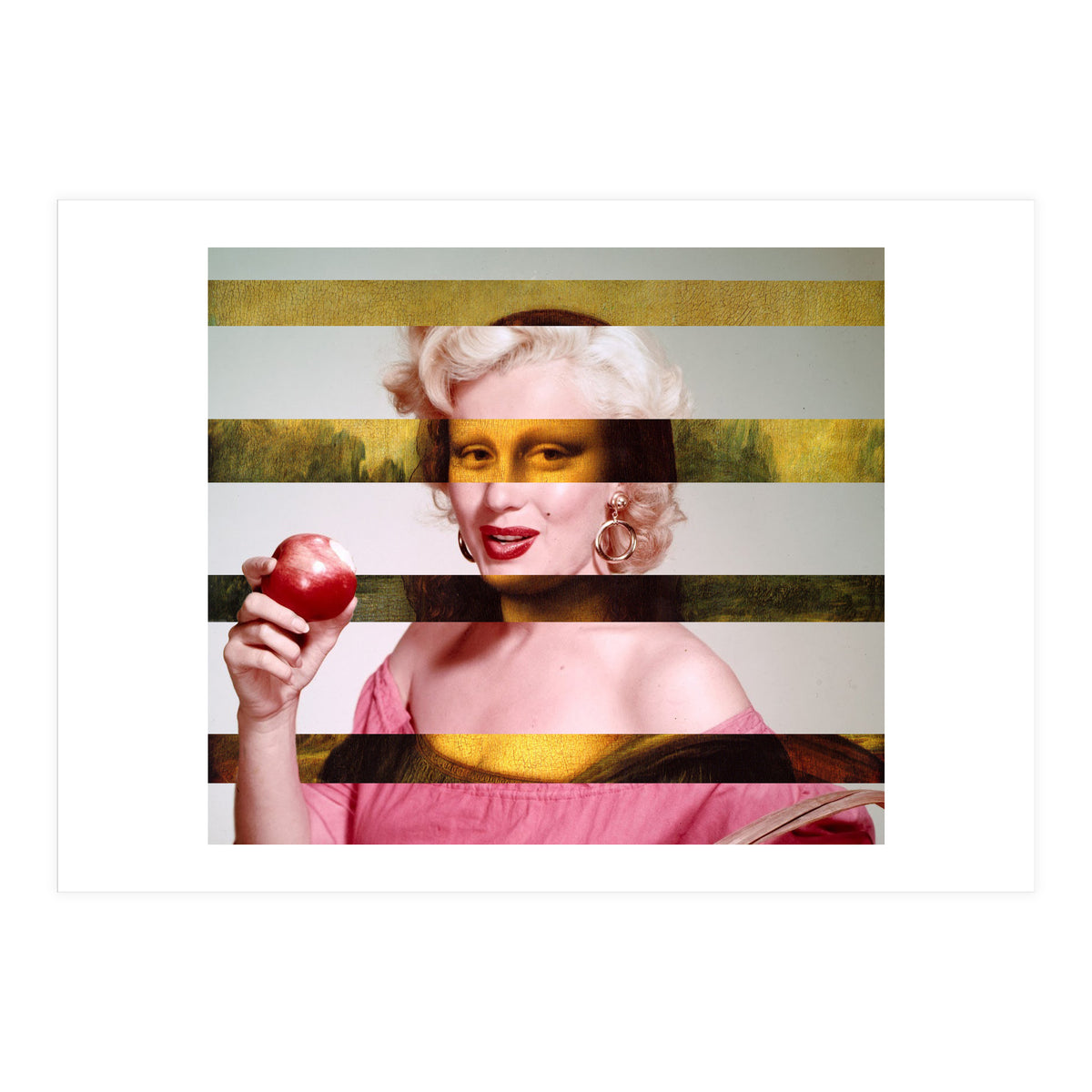 Leonardo Da Vinci's "Mona Lisa" & Marylin Monroe (Print Only)