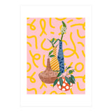 Modern Botanicals, Abstract Plant Pots, Quirky Nature Bohemian, Contemporary Decor (Print Only) thumbnail