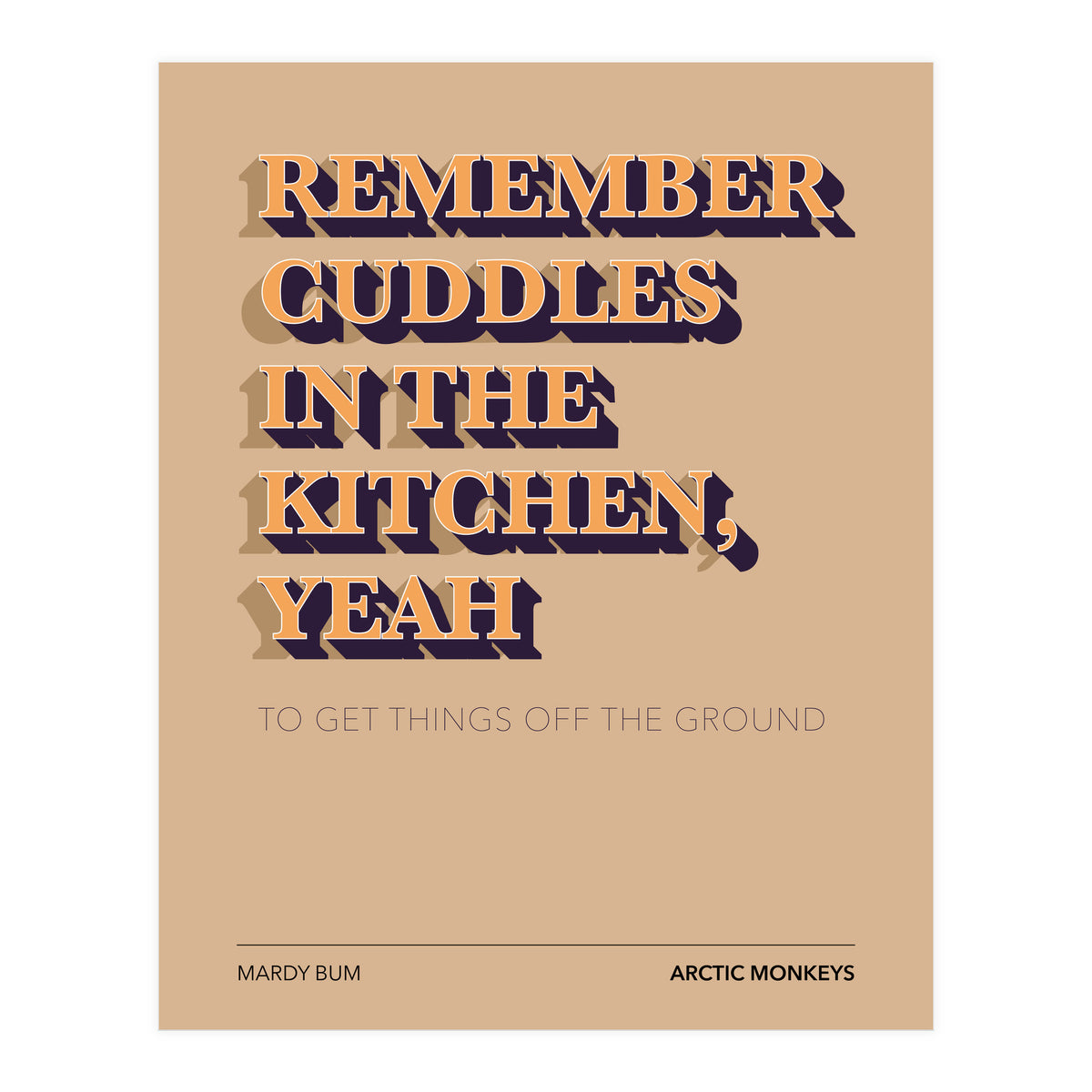 Arctic Monkeys - Mardy Bum (Print Only)