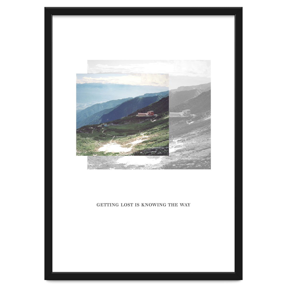 Getting lost is knowing the way