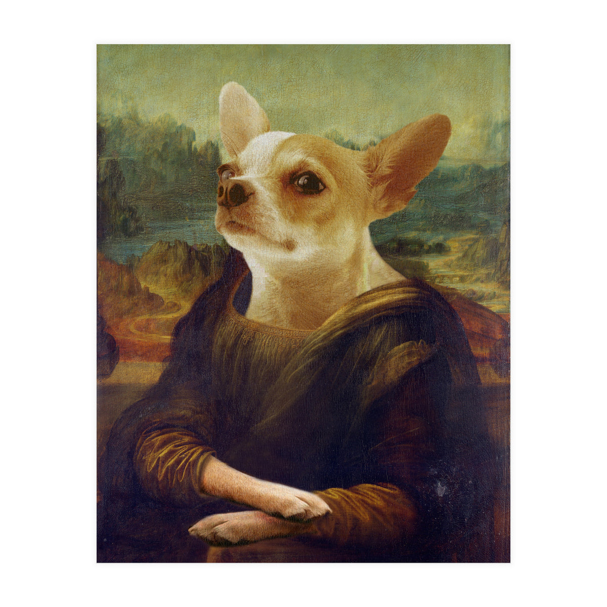 Mona Lisa Chihuahua (Print Only)