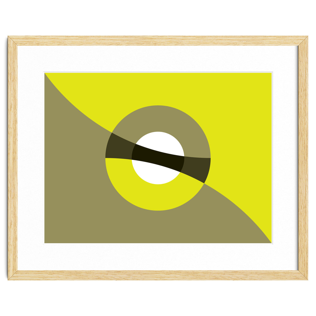 Geometric Shapes No. 44 -  mustard & beige