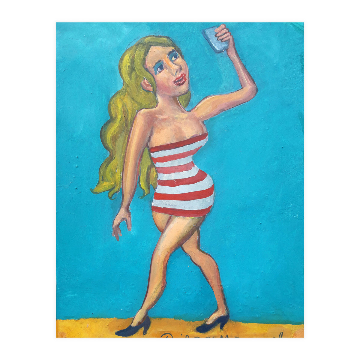 Chica Selfie (Print Only)