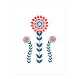 Scandi Folk Flowers  (Print Only) thumbnail