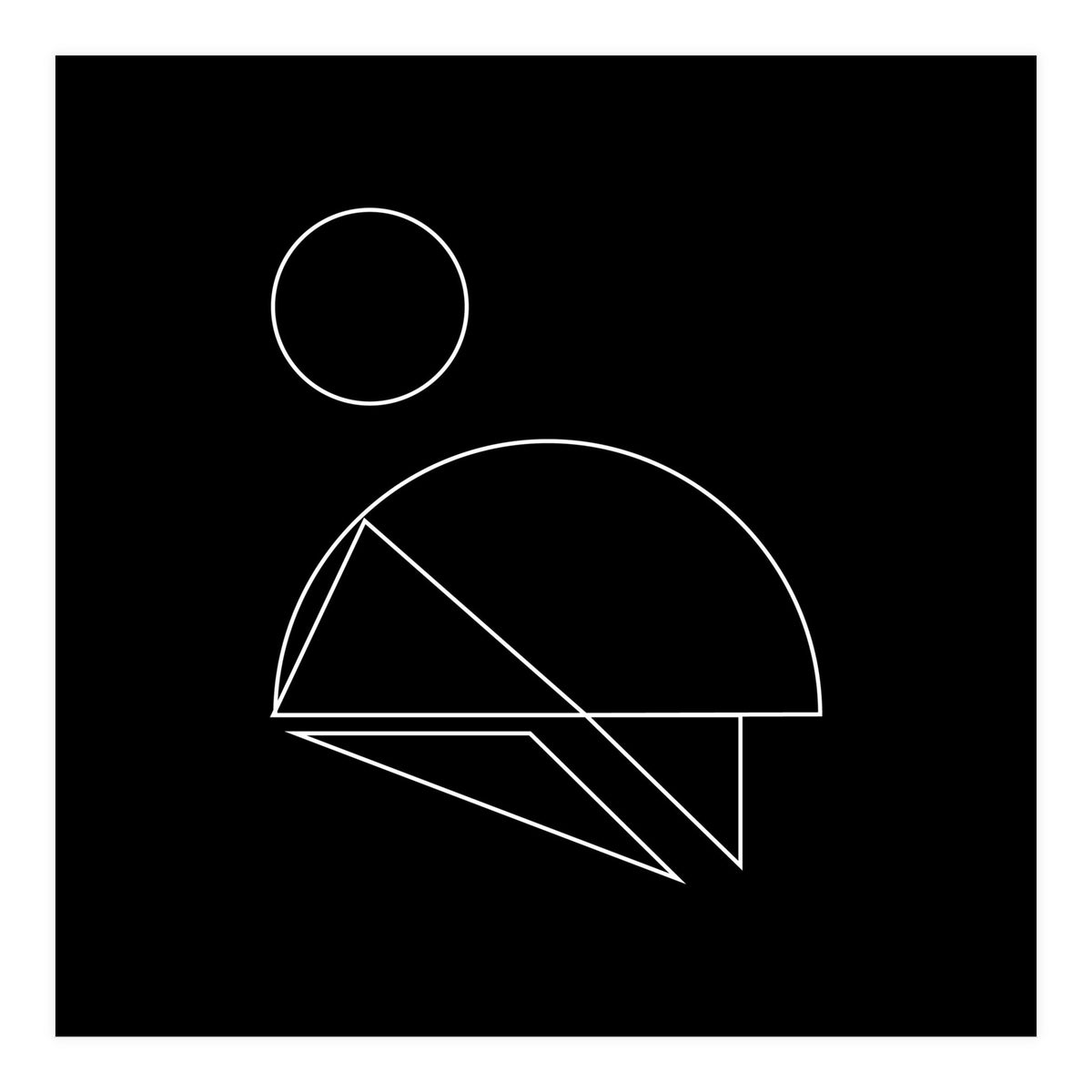 Mountain climber | minimal geometric (Print Only)