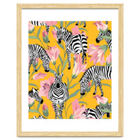 Striped For Life | Zebra Mango Forest | Modern Bohemian Wildlife Jungle | Botanical Nature