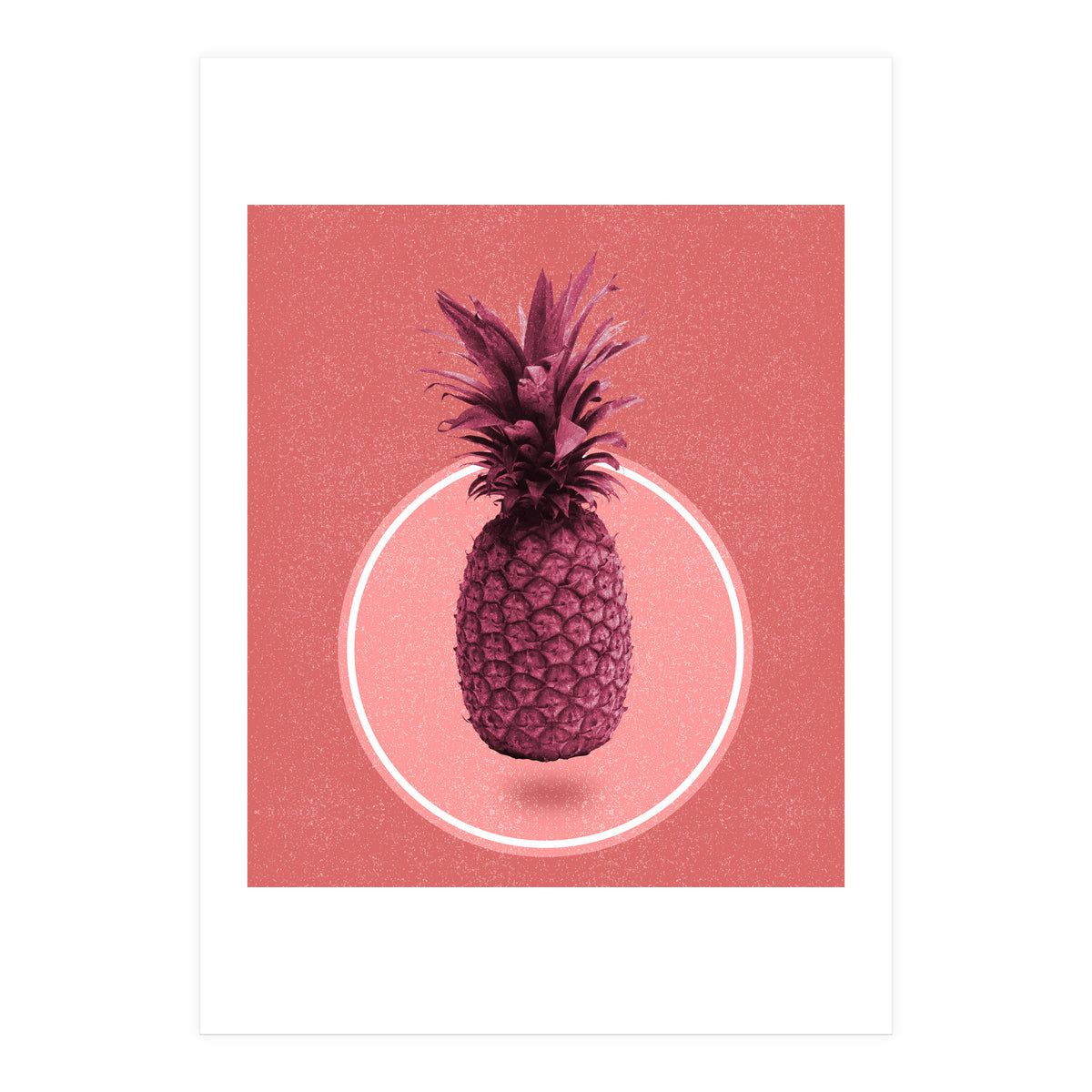 Purple Floating Pineapple  (Print Only)