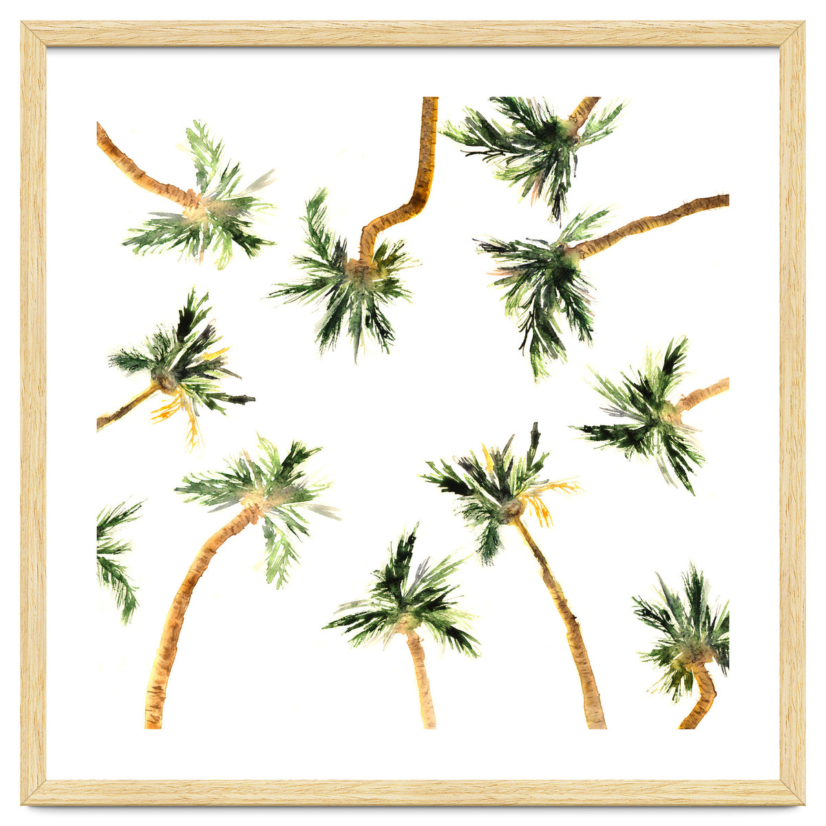 Under the coconut palms || watercolor