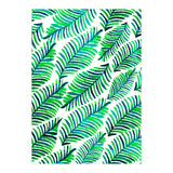 Palm Solace | Tropical Botanical Plants Nature Hand-Painted Watercolor Painting Bohemian Lush Green (Print Only) thumbnail