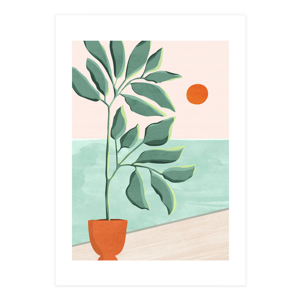 Sunset At The Beach House No.1 (Print Only)