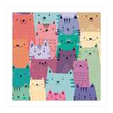 Pastel cats (Print Only) thumbnail