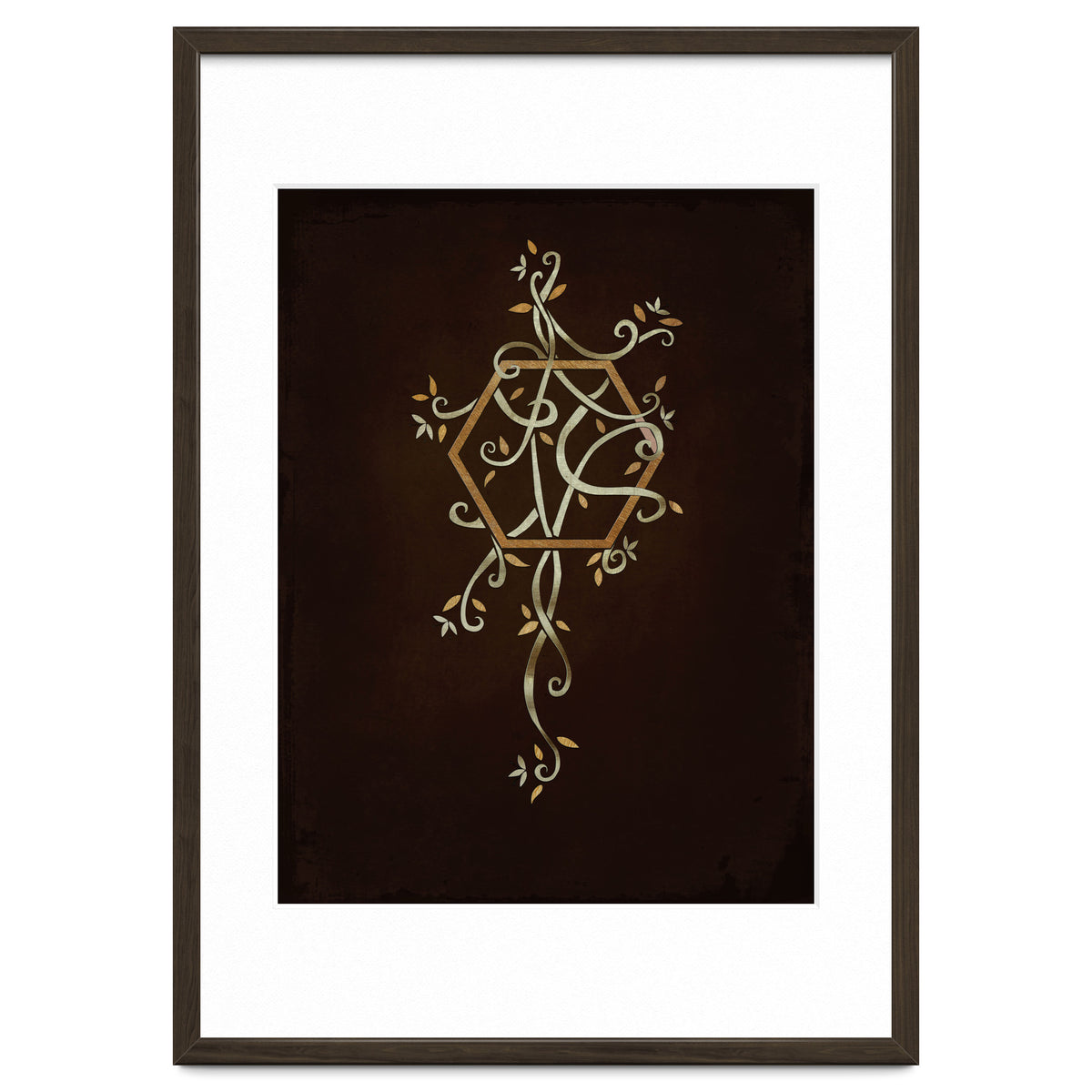 Flowering golden hexagon