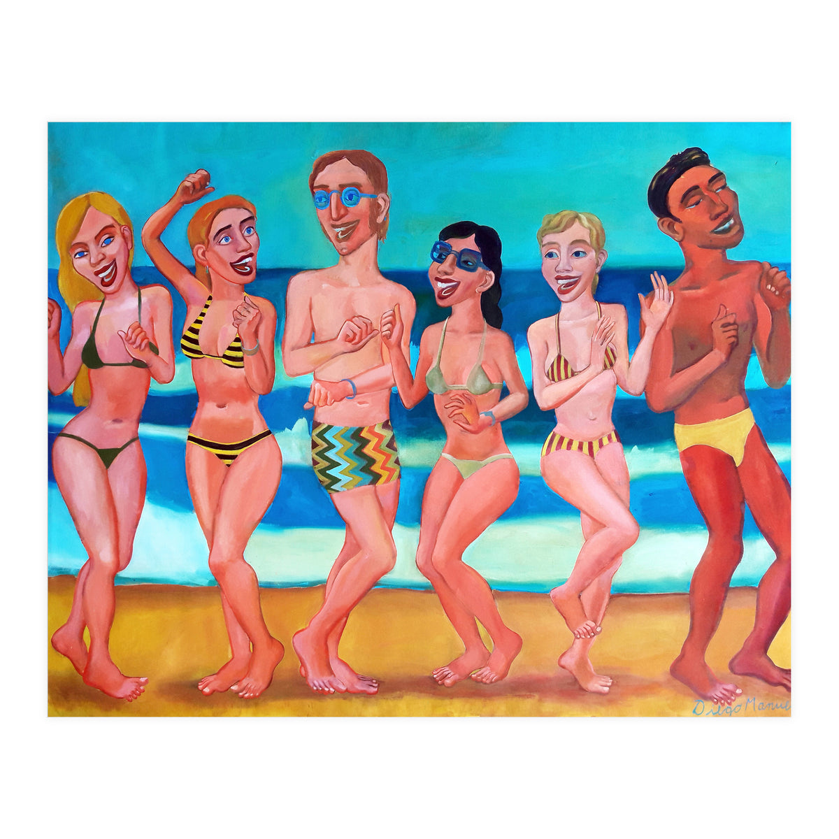 Fiesta En La Playa 6 (Print Only)