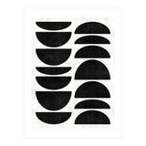 Mid-Century Modern Pattern No.9 - Black and White Concrete (Print Only) thumbnail